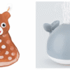New Baby Bathroom Bath Electric Induction Whale Spray Small Toy