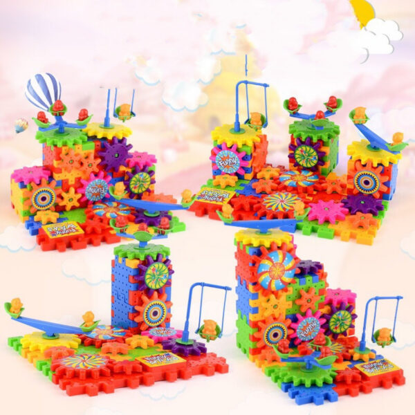 1616299464371.jpg Electric Gears 3D Model Building Kits Plastic Brick Blocks Educational Toys for Kids