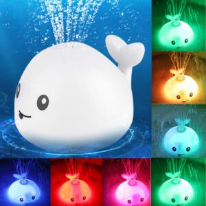 1617345899626.jpg Baby Cute Cartoon Whale Floating Spraying Water Bath Toys With Light Music LED Light Baby Toys
