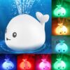 New Baby Bathroom Bath Electric Induction Whale Spray Small Toy