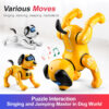 Smart Remote Control Robot Dog Children's Early Educational Toy Parent-Child Puzzle Interaction Electronic Pet Sing Dog Kid Gift