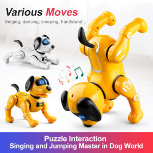1619231317681.jpg Smart Remote Control Robot Dog Children's Early Educational Toy Parent-Child Puzzle Interaction Electronic Pet Sing Dog Kid Gift
