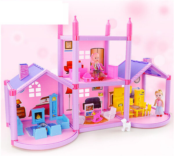 2964893236598.jpg House Doll House Villa DIY Assembled House