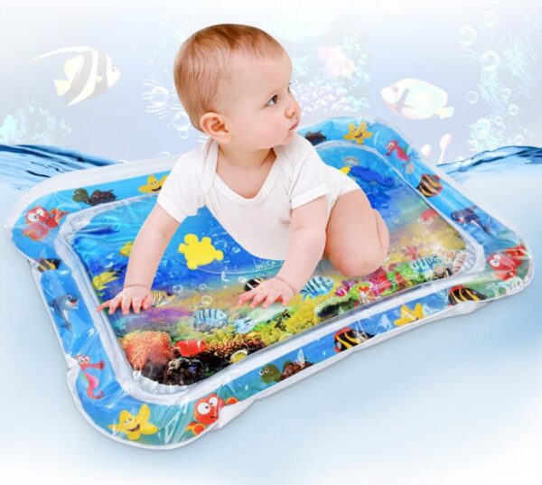 421028397144.jpg Baby Inflatable Water Mat, Infants Summer Beach Water Mat Patted Pad Water Cushion For Infants Toddlers Summer Activity Play Toys Baby Pillows