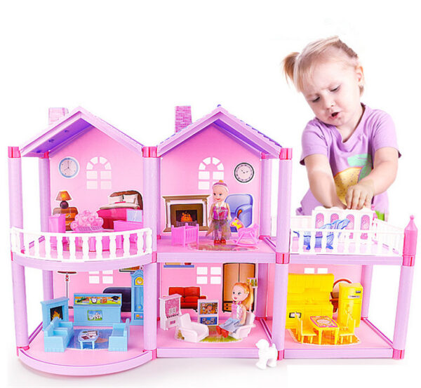5322900628383.jpg House Doll House Villa DIY Assembled House