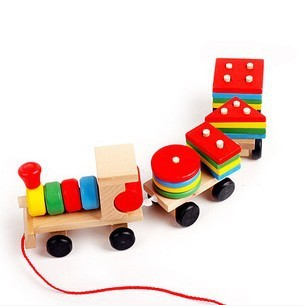 767491447648.png Wooden Train Three-section Tractor Toy Children's Intelligence Puzzle Toys Educational Toys