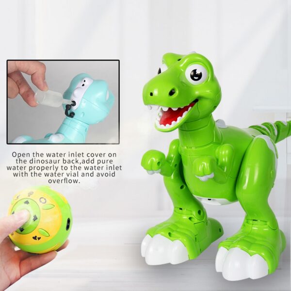 810494166837.jpg RC Dinosaur Intelligent Electronic Spray Music Dance 2-Colors Remote Control Dragon Animal Robots Child's Toys For Kids Gift
