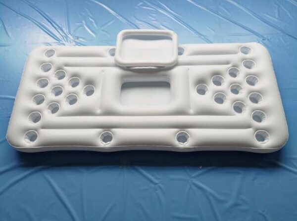 904379579880.jpg Water Party Air Mattress Ice Bucket Cooler Cup Holder Inflatable Beer Pong Table Pool Float