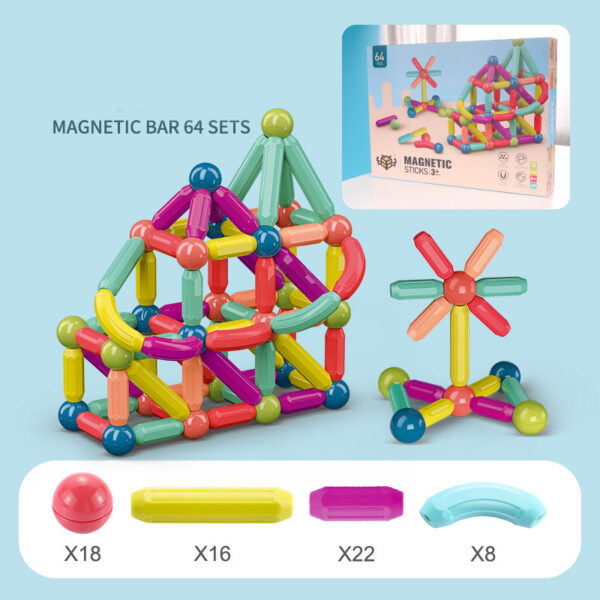 9124643030124.jpg Baby Toys Magnetic Stick Building Blocks Game Magnets Children Set Kids Magnets For Children Magnetic Toy Bricks