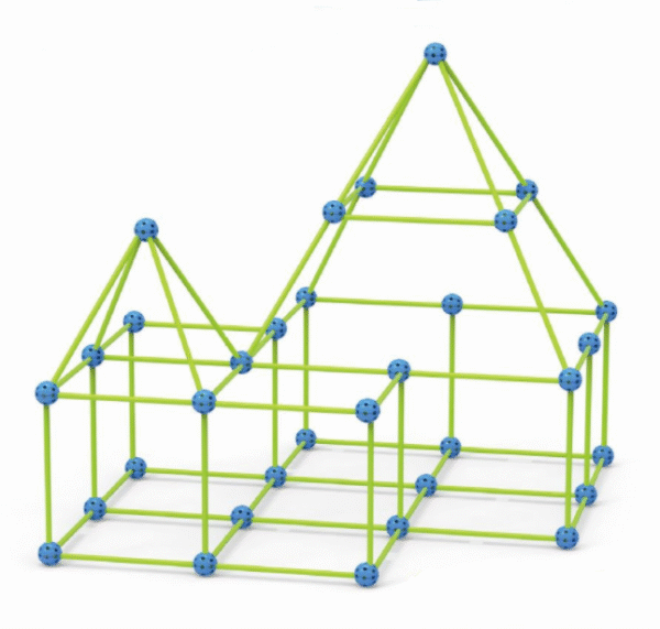 Fort Building Kit Construction Blocks Set Kids Toy Tents Fortress Builder Castles Tunnels Diy 3d Play House For Children Gift