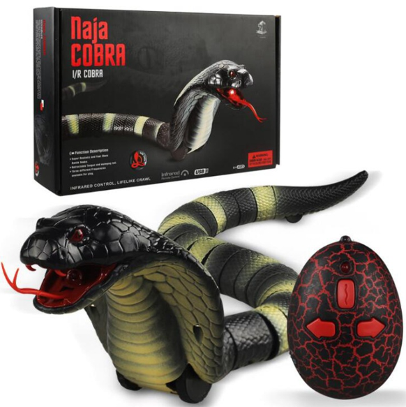 99321783936380.png Novelty Remote Control Snake Rattlesnake Animal Trick Terrifying Mischief Toy