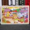 80PCS wooden educational toys educational development baby kids training toys children animal puzzle