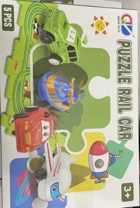 Children Puzzle Electric Railroad Speeder DIY Assembly Electric Car Automatic Rail City Scene Construction Education Toy Gift