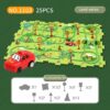 Children Puzzle Electric Railroad Speeder DIY Assembly Electric Car Automatic Rail City Scene Construction Education Toy Gift