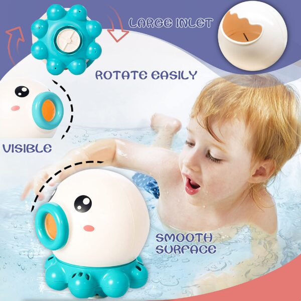 b441a6b9-e0fe-4f48-b7cb-fc601b590380.jpg Octopus Fountain Bath Toy Water Jet Rotating Shower Bathroom Toy Summer Water Toys Sprinkler Beach Toys Kids Water Toys