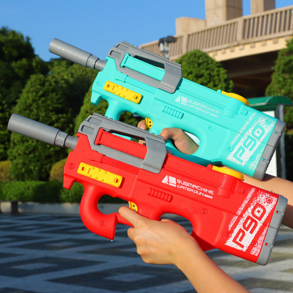 e7c705d0-b154-40ee-b829-bef0a07d818f.jpg New P90 Electric Water Gun High-Tech Kids Toys Outdoor Beach Pool Large Capacity Summer Gel Blasting Water Gun For Adults